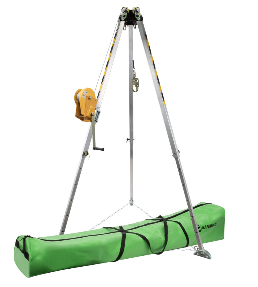 Safewaze 019-1100 Confined Space Tripod Kit Adjustable 7 Feet