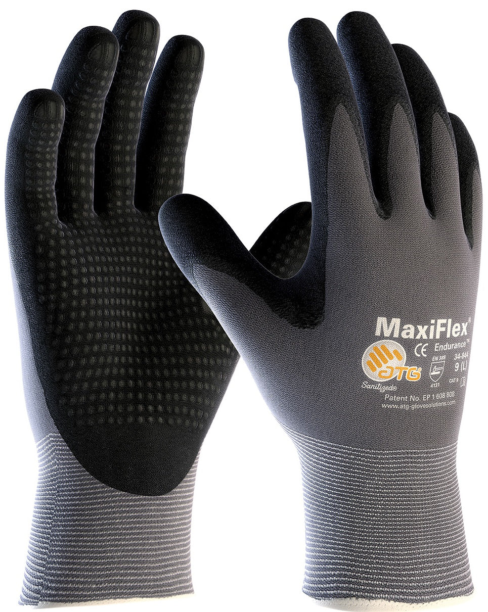 MaxiFlex 34-844 Endurance Nitrile Coated with Dots Glove