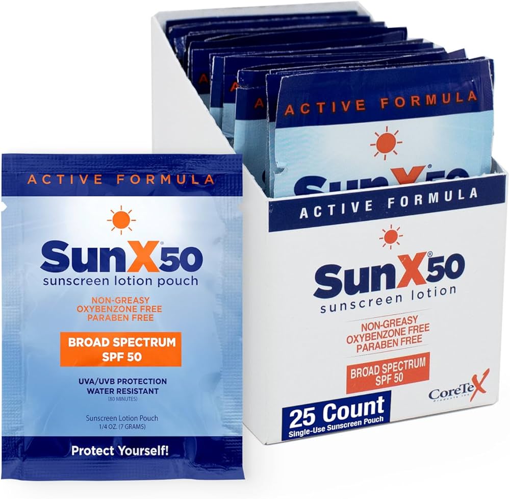 Sun X 50 Sunscreen 61430 Lotion Packet