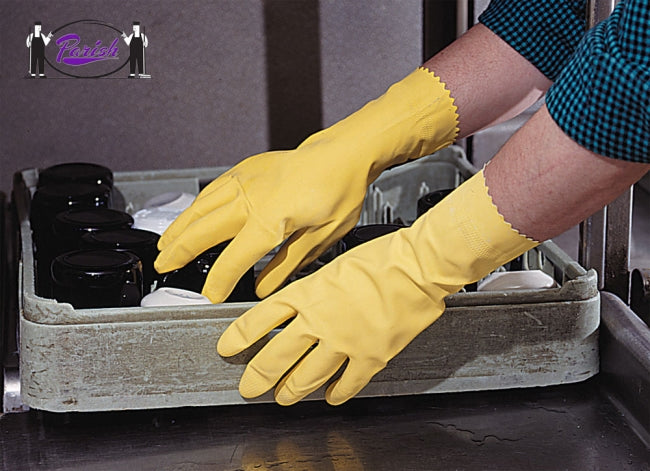 Latex Flock Lined Gloves 21 Mil 12 Pairs