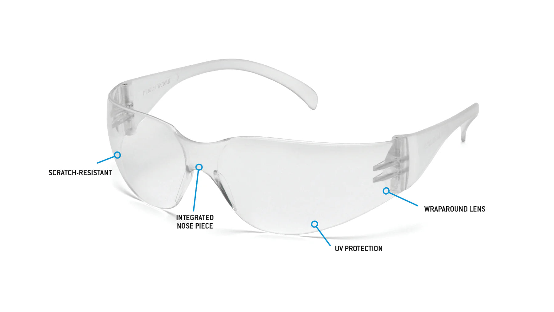 Pyramex Intruder S4110S Safety Glasses Clear Lens