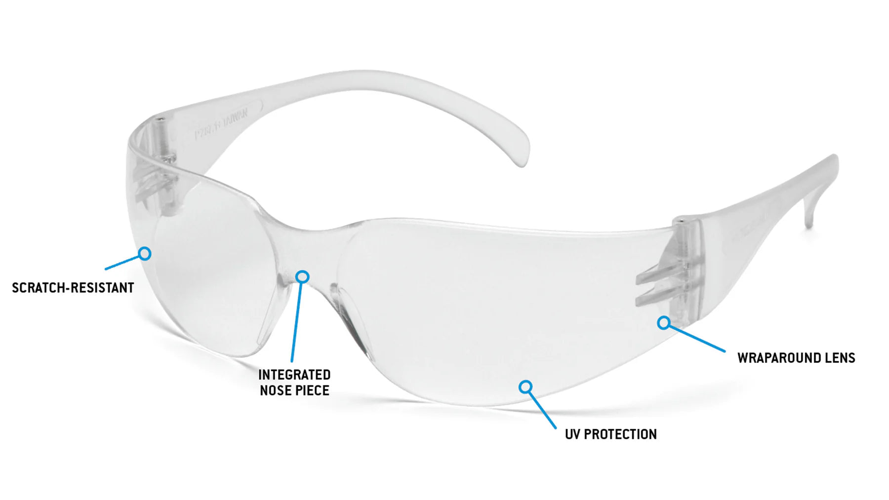 Pyramex Intruder S4110ST Safety Glasses Clear Antifog Lens