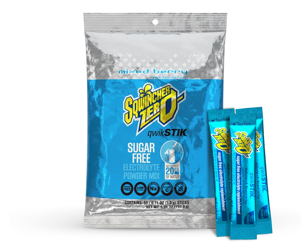 Sqwincher Qwik Stik Zero Sugar Free Hydration Powder Packets