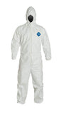Tyvek Coverall with Hood and Elastic Wrists and Ankles