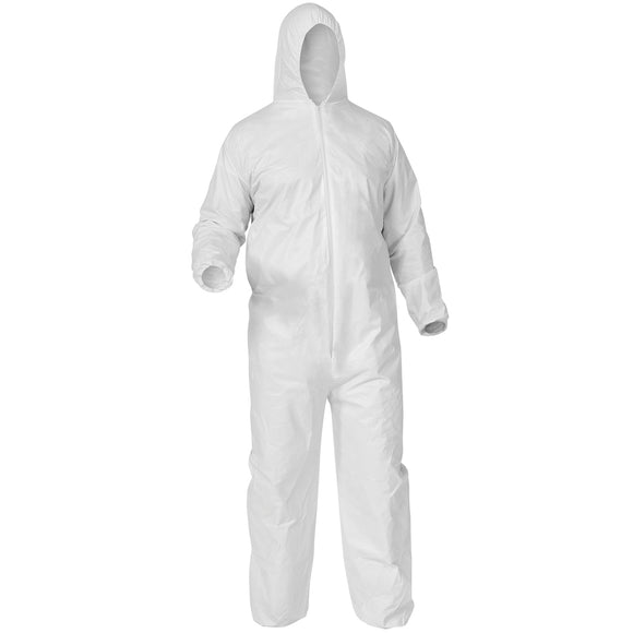 KleenGuard A35 Coverall with Hood and Elastic Wrists and Ankles