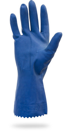 Latex Gloves 18 Mil Blue