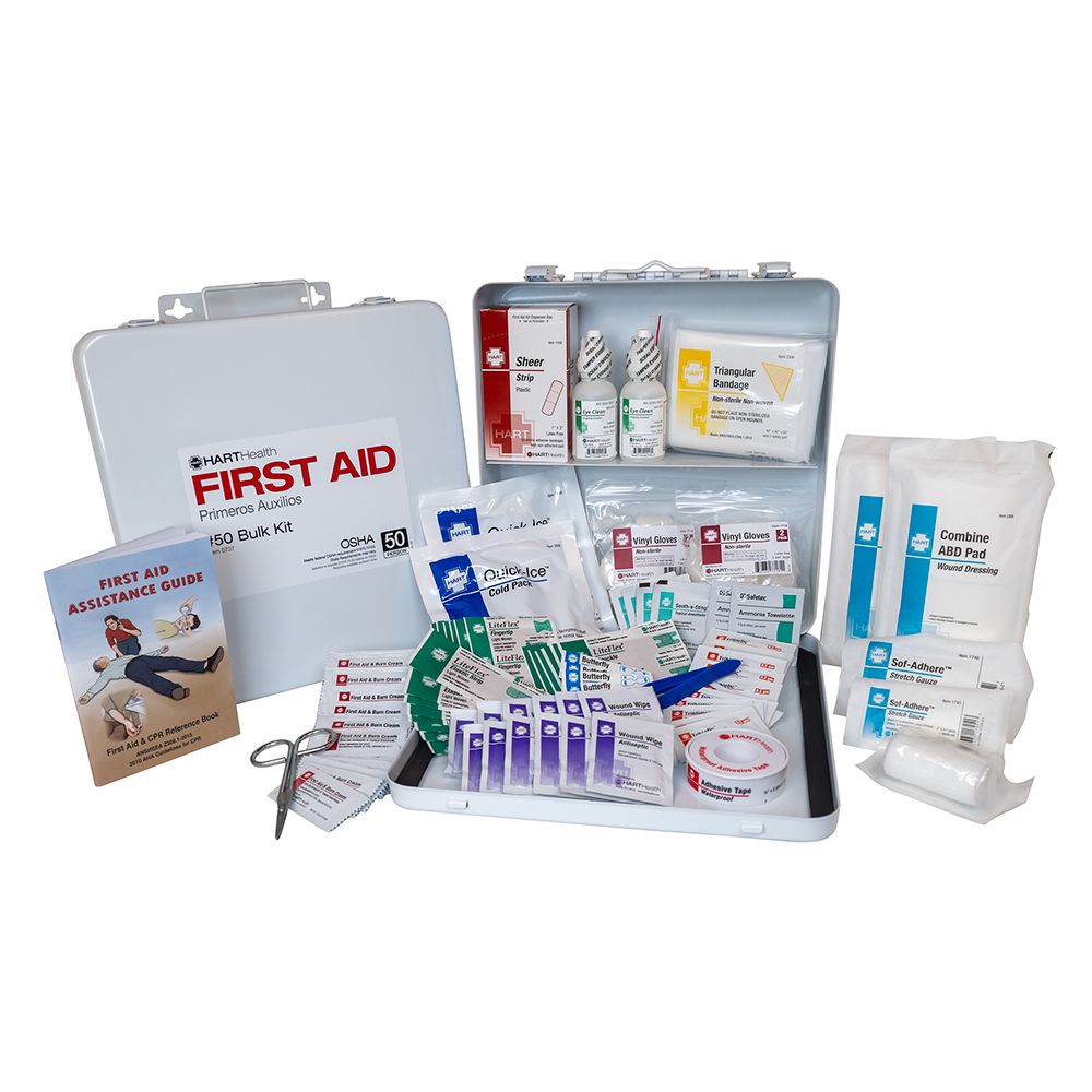 First Aid Kit Hart Health 0737 OSHA 50 Person