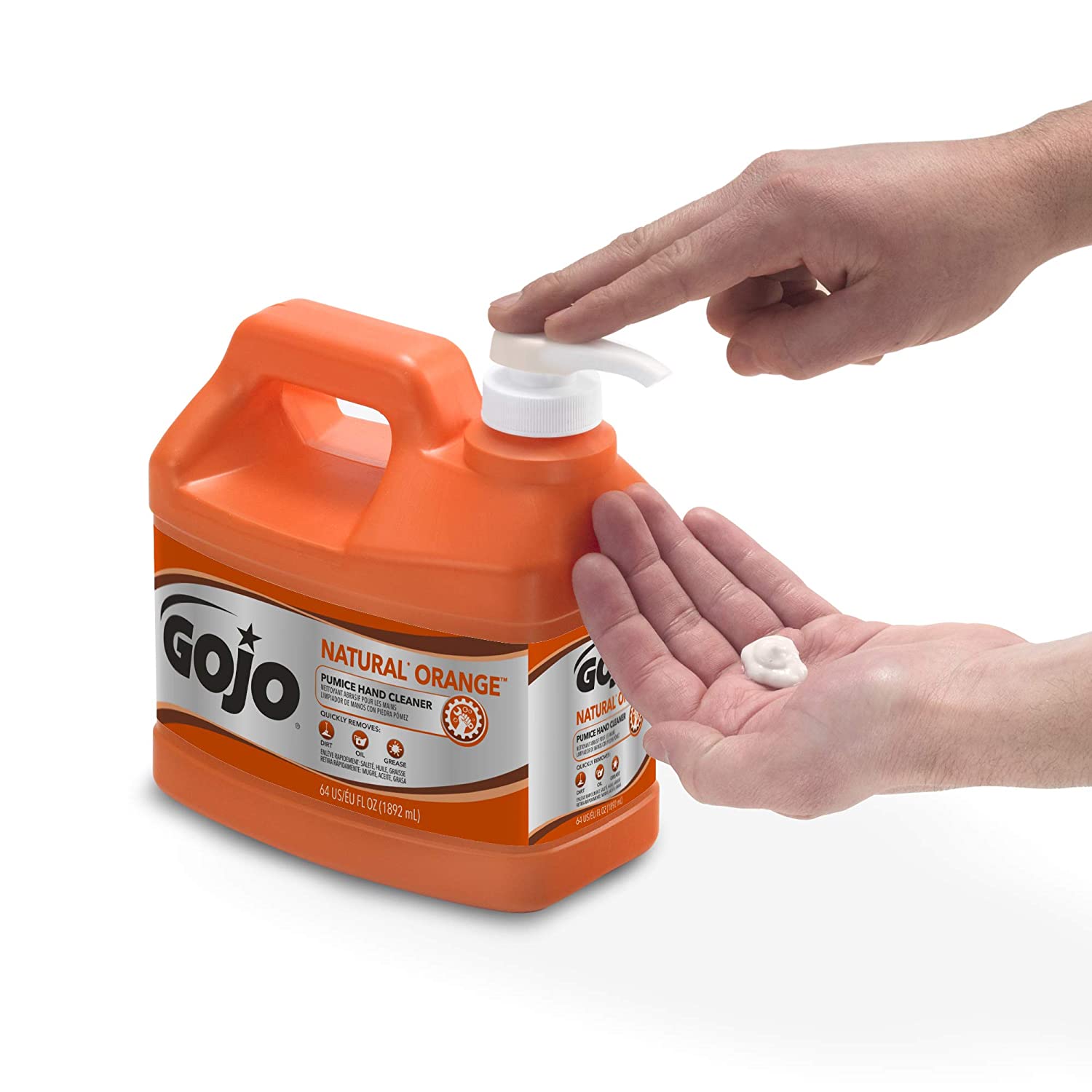 Gojo 0955 Natural Orange Pumice Hand Cleaner Pump