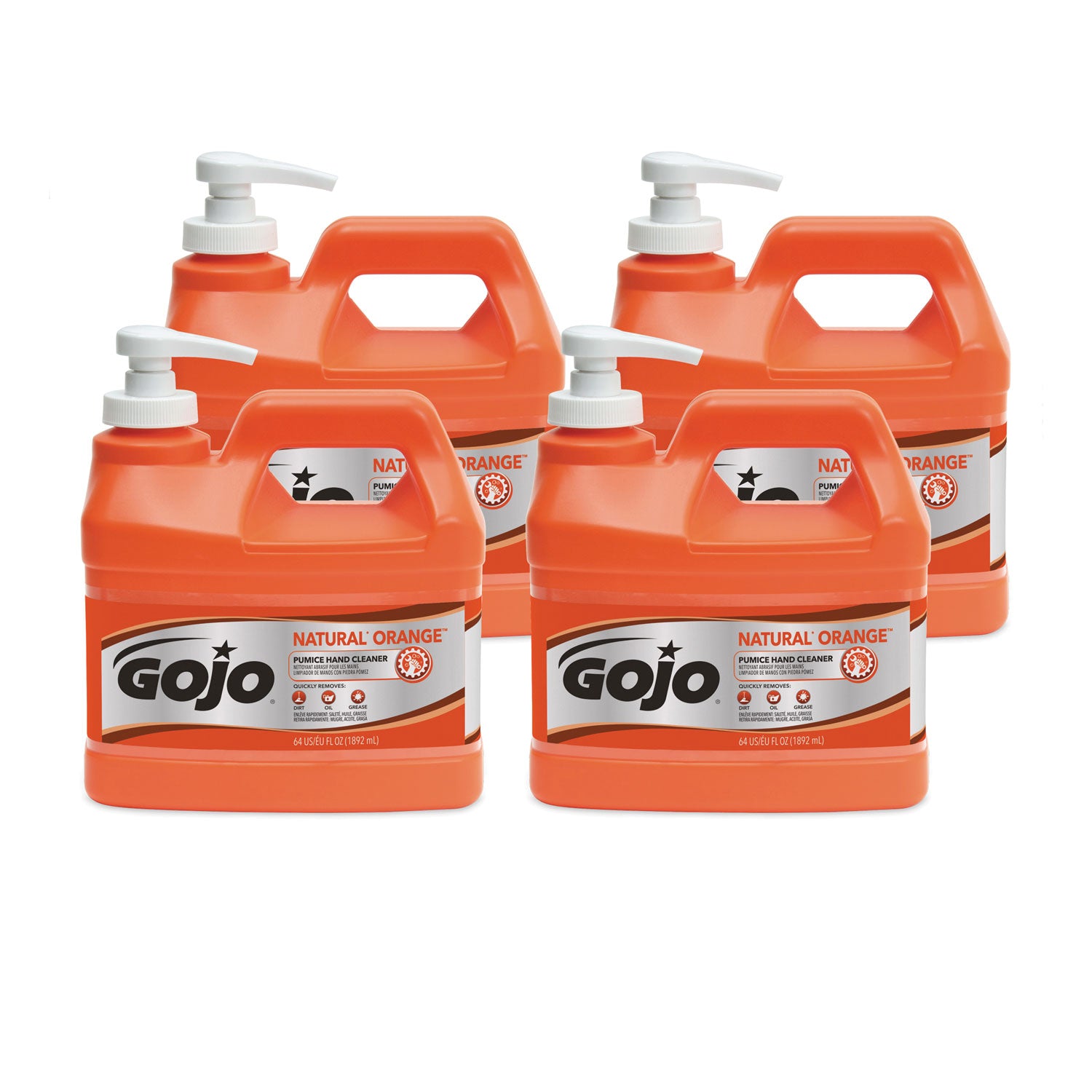 Gojo 0955 Natural Orange Pumice Hand Cleaner Pump