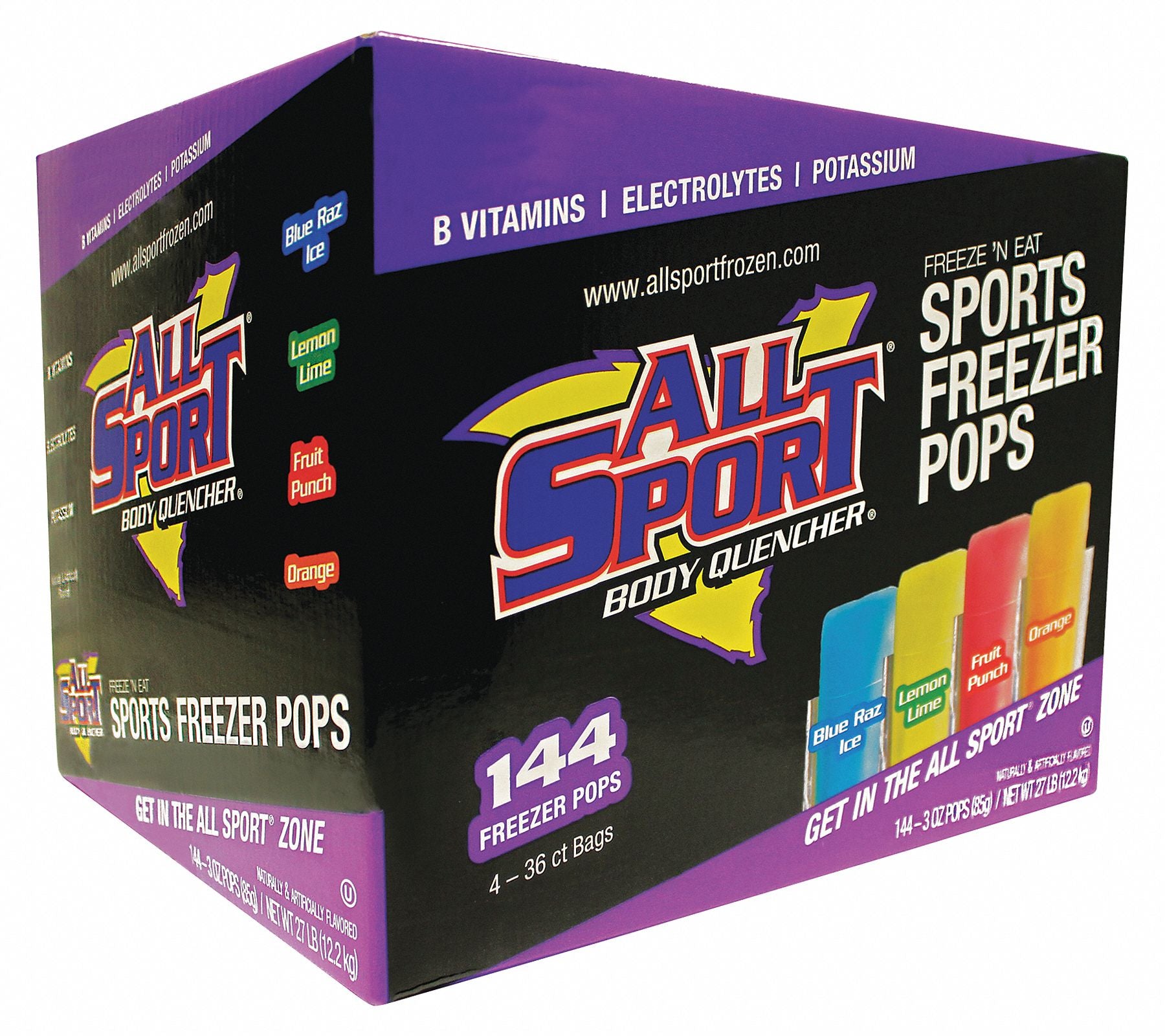 All Sport 10121804 Freezer Pops Variety Pack