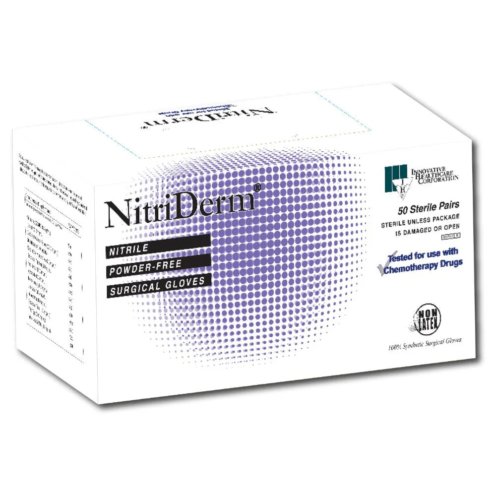 NitriDerm 1352 Nitrile Surgical Gloves Sterile 6.7 Mil