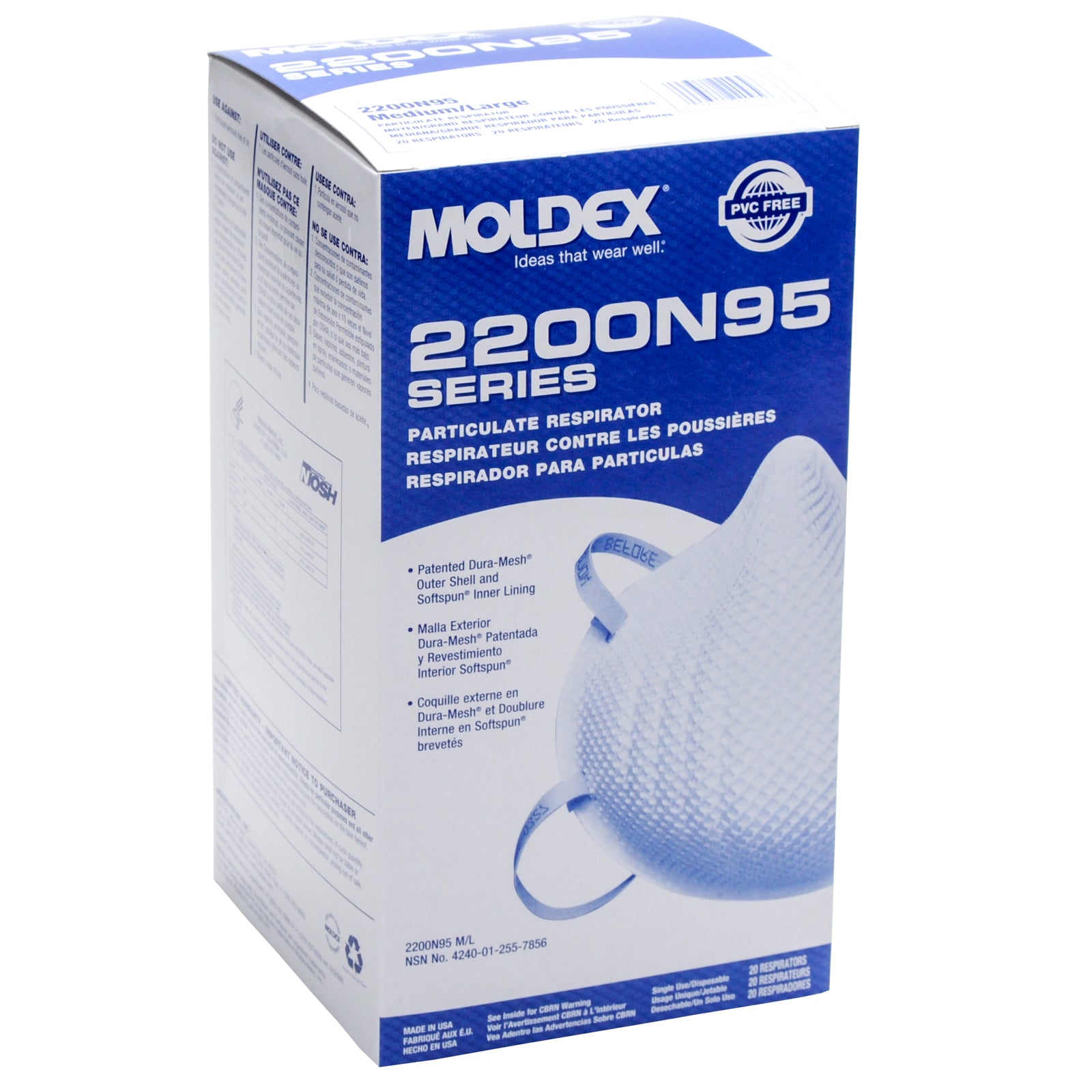 Moldex 2200N95 Particulate Respirator N95