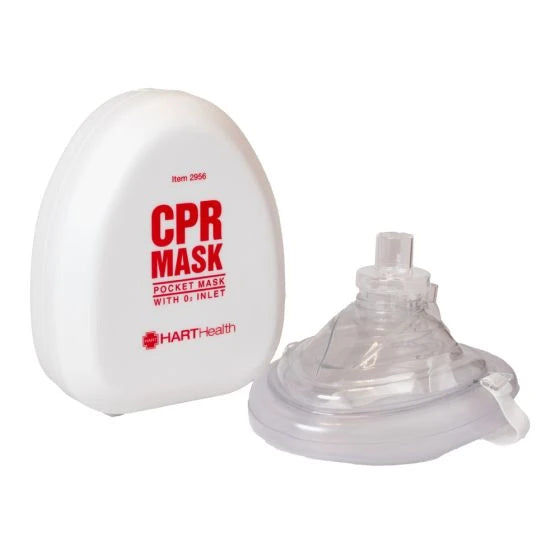 Hart's Mask Hart Health 2956 Pocket Mask with Oxygen Inlet