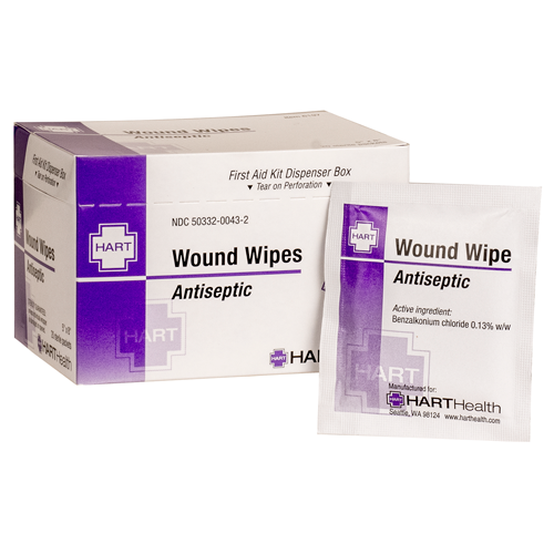 Hart Health 6197 Wound Wipes Antiseptic