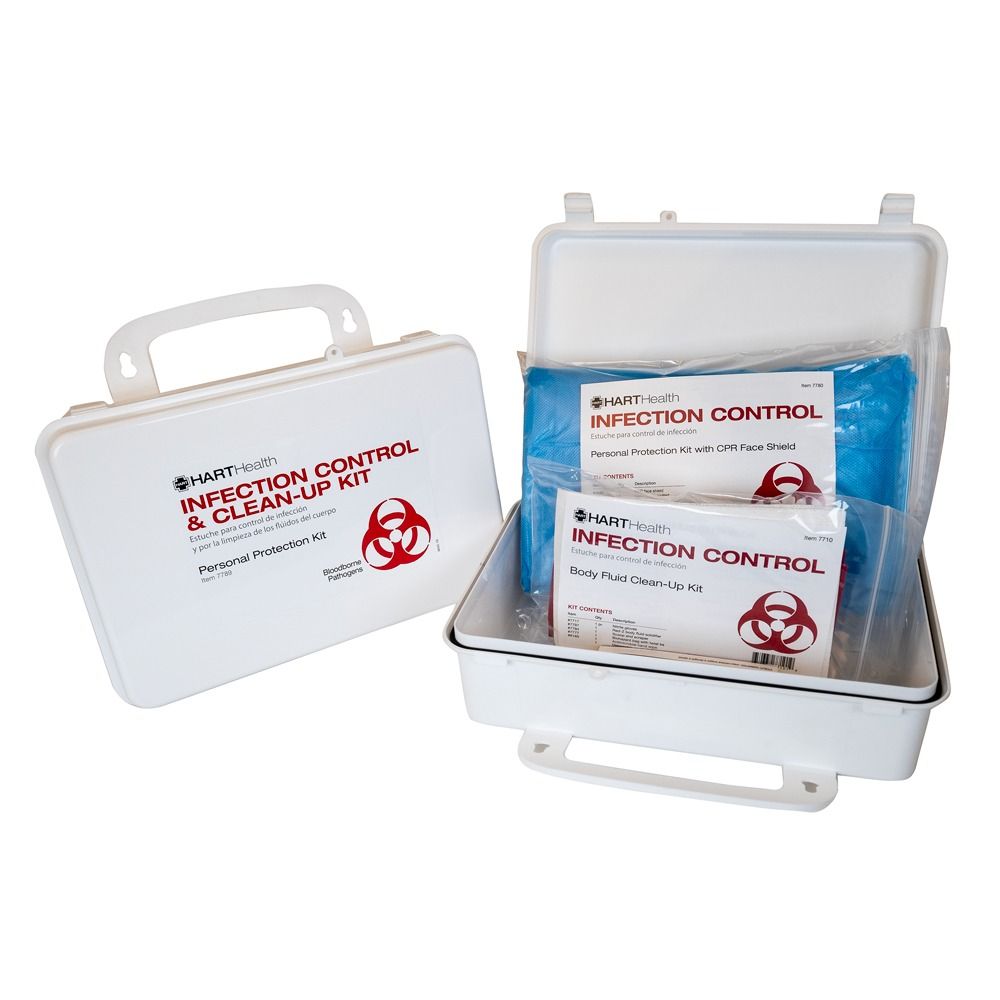 Infection Control and Body Fluid Clean Up Kit Hart Health 7789