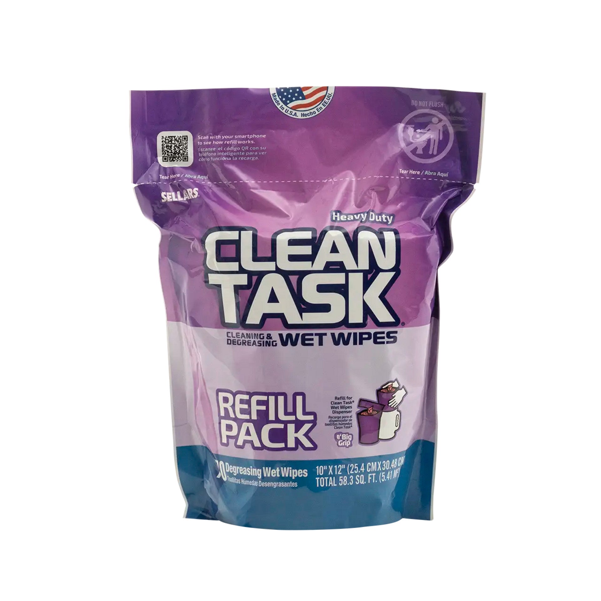 Clean Task 90153 Degreasing Wet Wipes