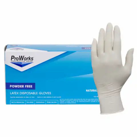 ProWorks GL-L105F Latex Gloves 5 Mil