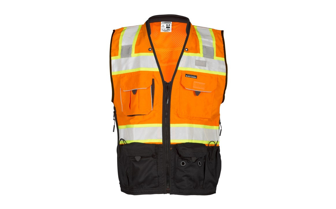 Kishigo S5003 Black Series Surveyors Vest