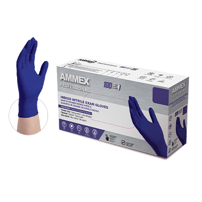 Ammex AINPF Nitrile Exam Gloves 4 Mil