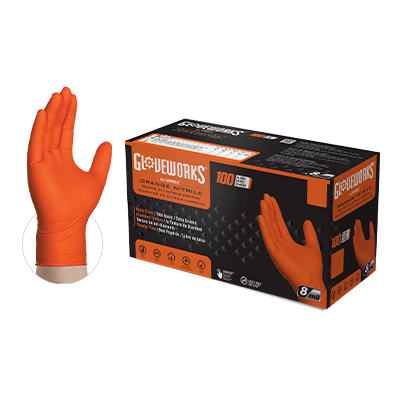 Ammex GWON Nitrile Industrial Gloves 8 Mil