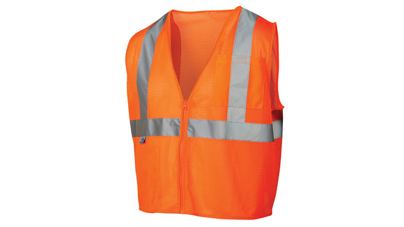 Pyramex Safety Vest Class 2 Mesh Material Orange