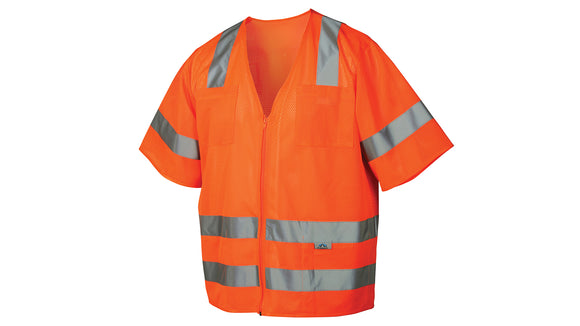 Pyramex Safety Vest Class 3 Mesh Material Orange