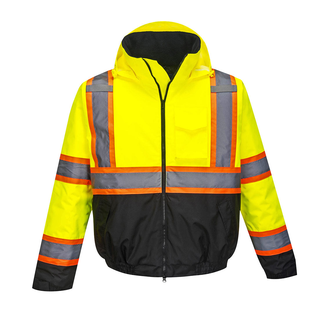 Portwest Hi Vis Bomber Jacket Quilt Lined